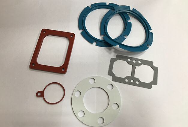 Agricultural rubber parts in use