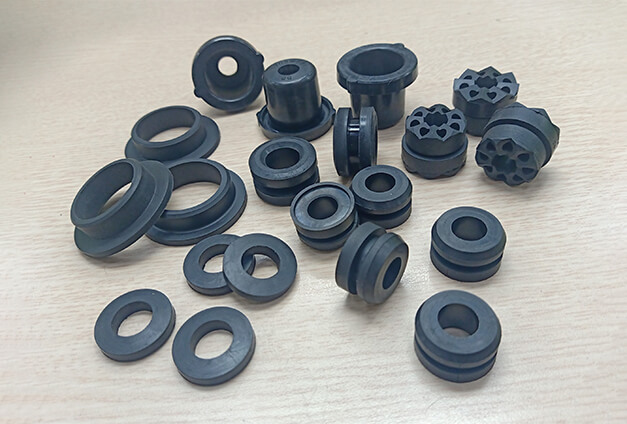 Automotive interior rubber molding and bumpers